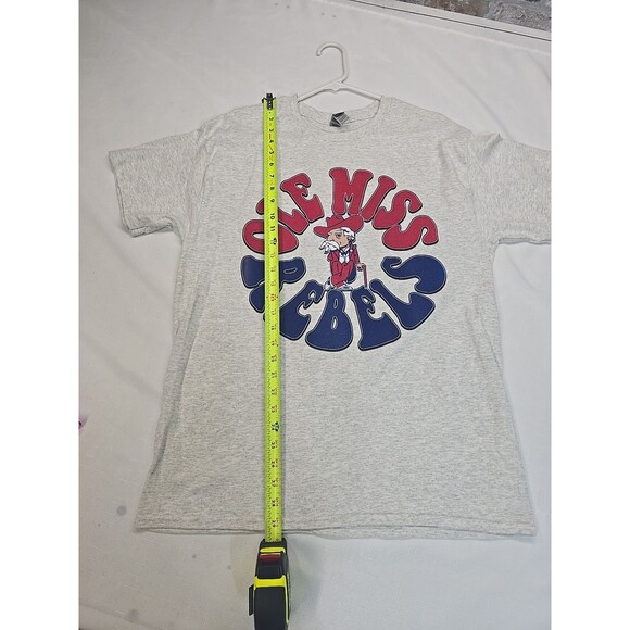 Retro GILDAN University Mississippi Ole Miss REBELS T-SHIRT Large *READ*** - Picture 5 of 10